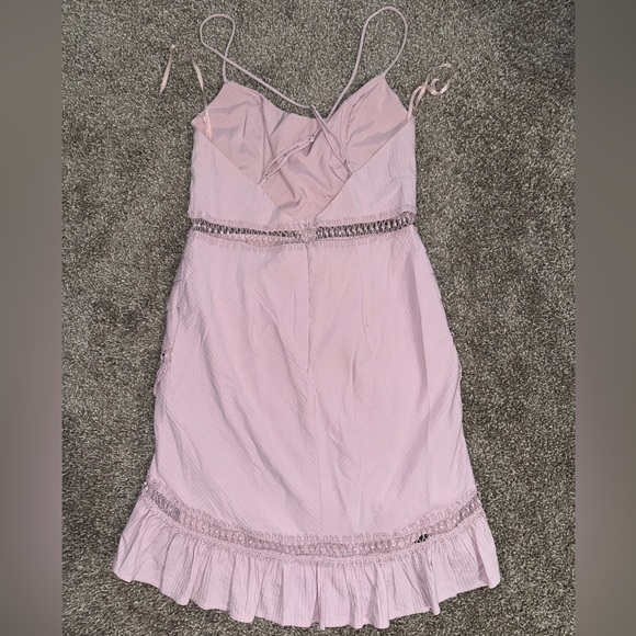 Walk This Way Pintuck Ruffle Detail Dress Blush
US 8 - Picture 3 of 9